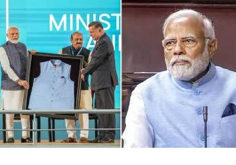 A jacket worn by PM Narendra Modi made from plastic waste!