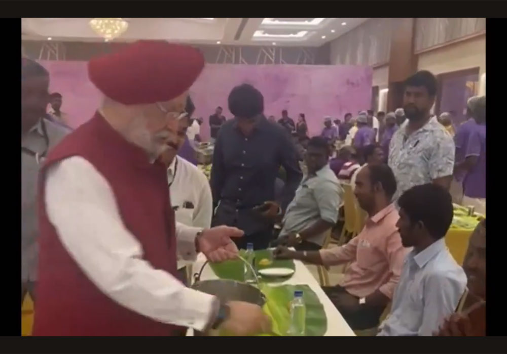 Sh Hardeep Singh Puri Ji Attends the Wedding festivities of Thiru Rhevanth Charan Ji in Chennai