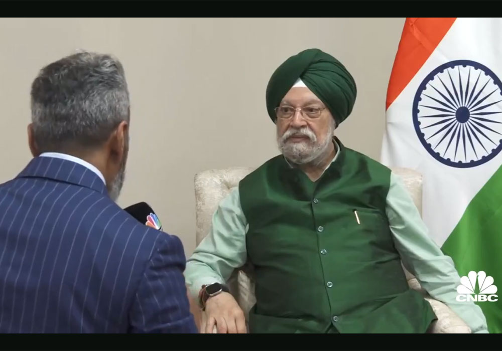 Sh Hardeep Singh Puri Discusses India’s Pragmatic Approach in Energy Sector with CNBC