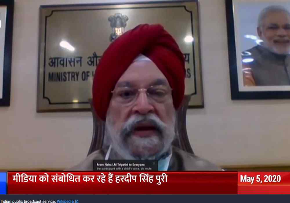 Civil Aviation Minister Hardeep Singh Puri Addresses Media