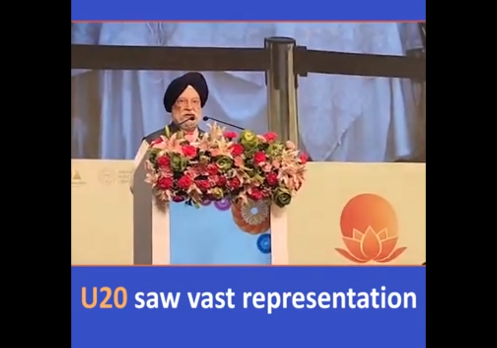 Grateful for the successful U20 event - Shri Hardeep Singh Puri