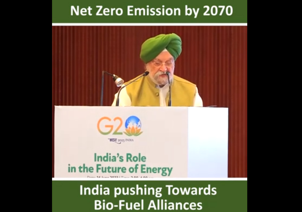 India's Push Towards Net Zero Emissions by 2070: Bio-Fuel Alliances Leading the Way