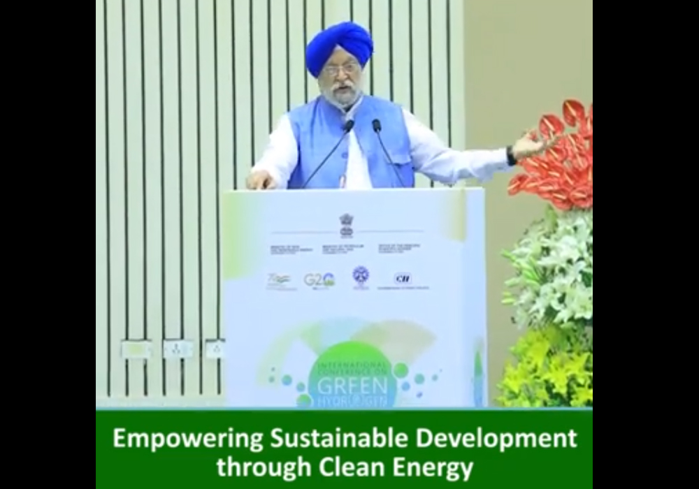 Advantages of Green Hydrogen in India- Shri Hardeep Singh Puri