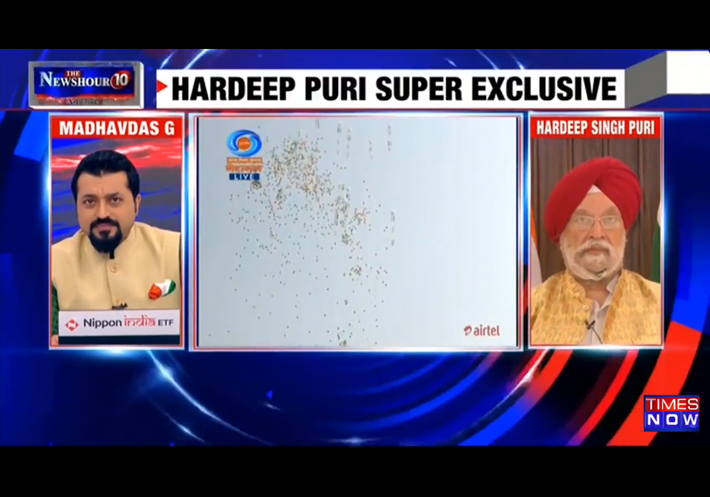 Union Minister Shri Hardeep Singh Puri Interview with Times Now