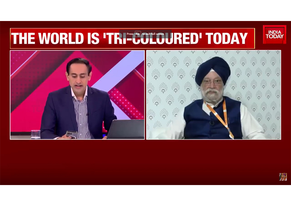 Sh Hardeep Singh Puri Exclusive Conversation with IndiaToday on The Launch Of #GlobalBiofuelAlliance