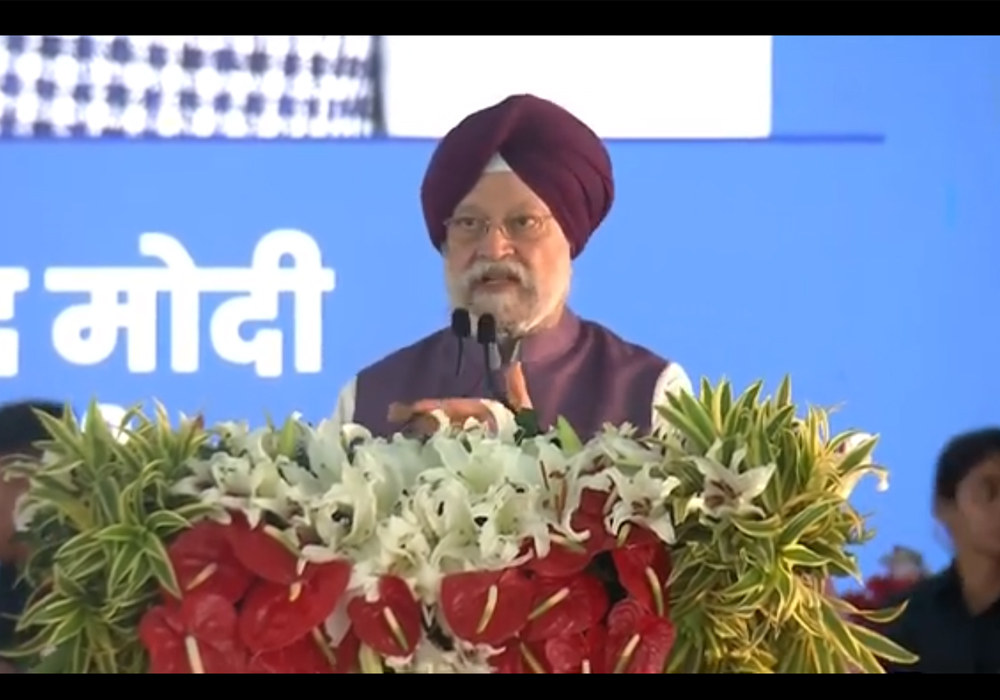 Sh Hardeep Singh addresses Foundation Stone Laying of Petrochemical Complex at Bina Refinery