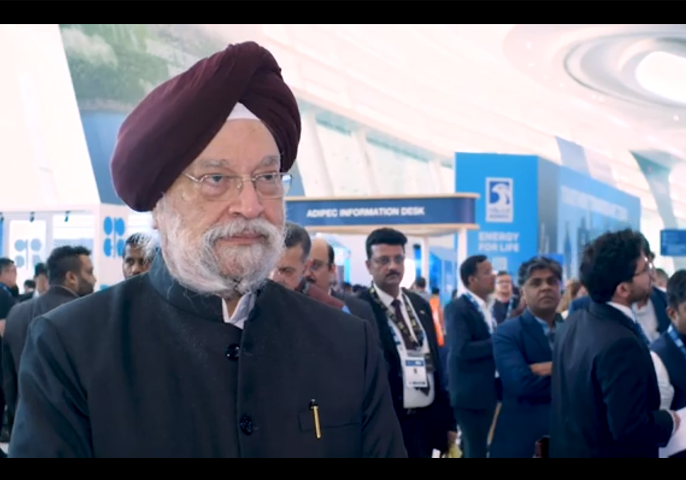 India's Resolution for a Renewable Energy Future | Hardeep Singh and | ADIPEC conference