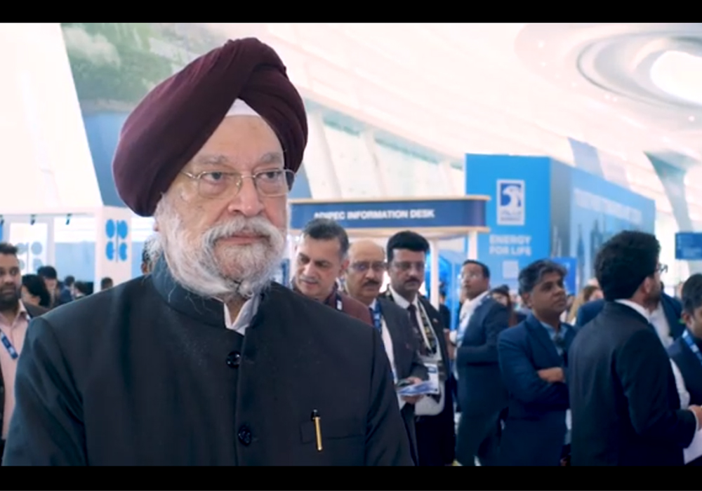 India's Resolution for a Renewable Energy Future | Hardeep Singh and | ADIPEC conference