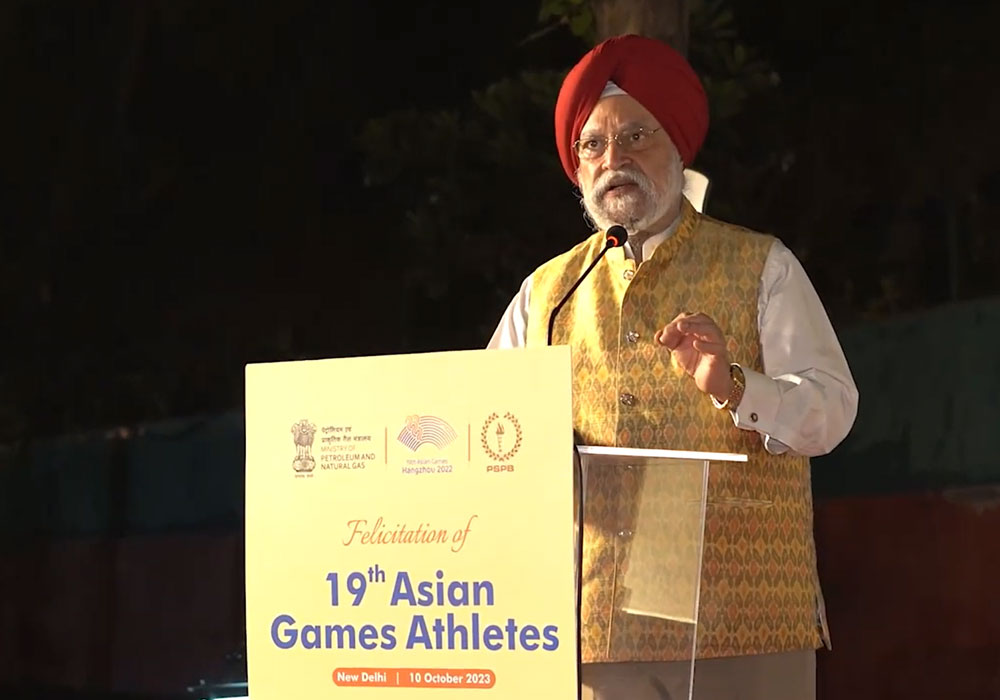 Sh Hardeep Singh Puri's speech during felicitation of the 19th Asian Games Medalists