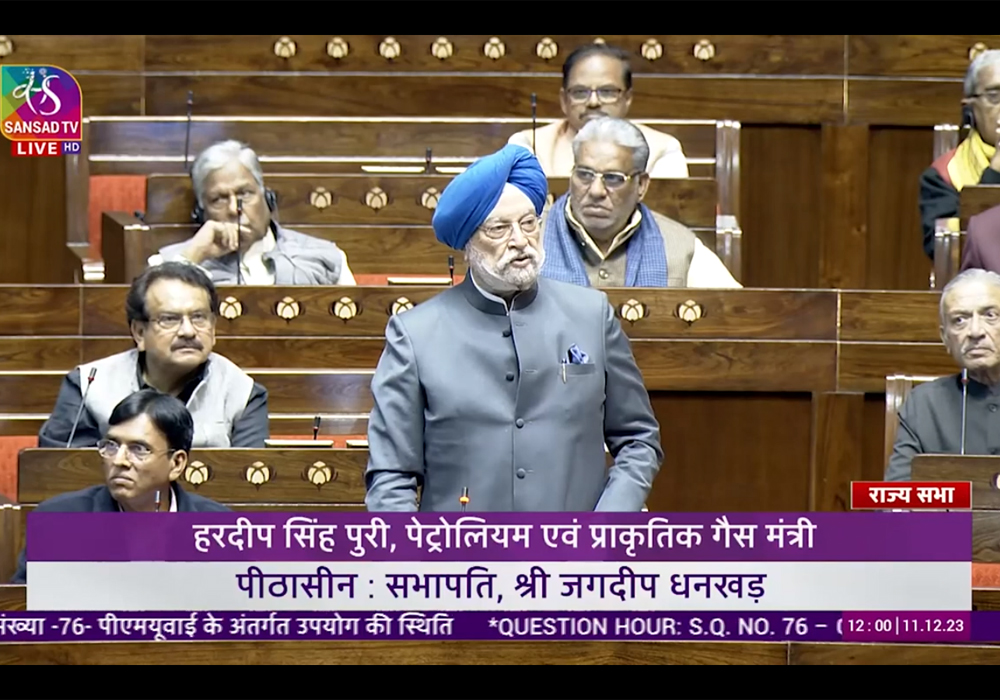 Sh Hardeep Singh Puri addresses queries on MoPNG and MoHUA during the Winter Session Question Hour