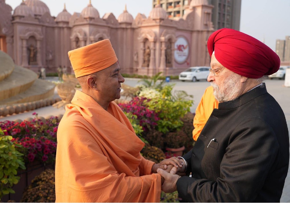 At the Pujya Shri Pramukh Swami Maharaj Shatabdi Mahotsav