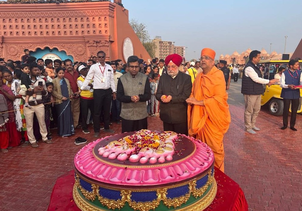 At the Pujya Shri Pramukh Swami Maharaj Shatabdi Mahotsav