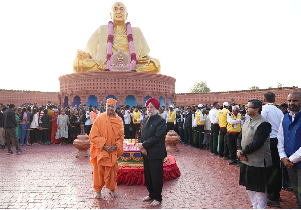 At the Pujya Shri Pramukh Swami Maharaj Shatabdi Mahotsav