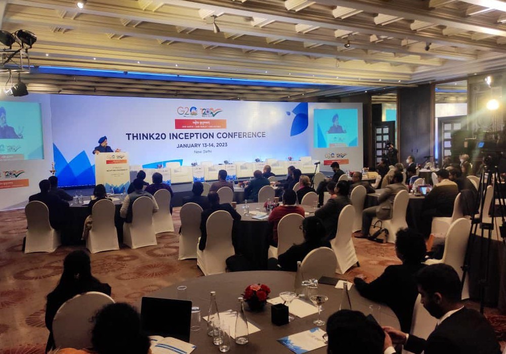 Discussion with think-tankers at ‘Think20 Inception Conference’ in the year of G20 India Presidency