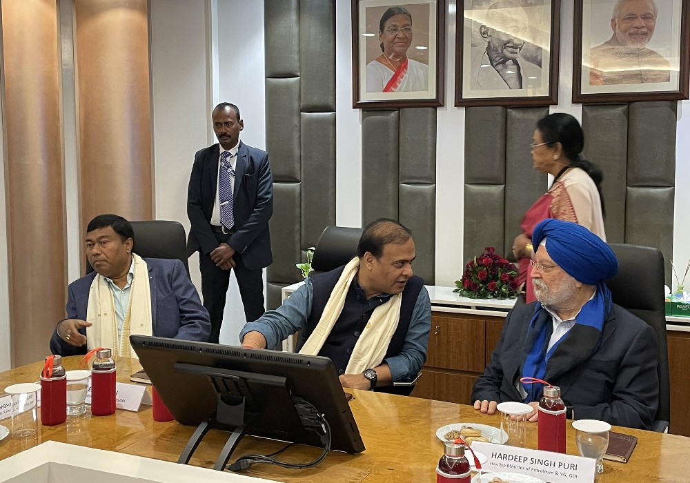 Witnessed the signing of an MoU between Numaligarh Refinery & Forest Department, Govt. of Assam for setting up of three bamboo nurseries