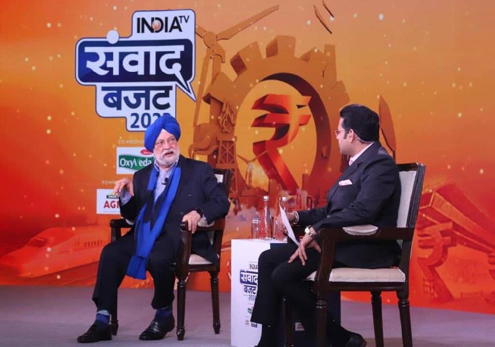 A lively interaction on the 10/10 Amrit Kaal Budget on India TV Samvaad with Saurav Sharma