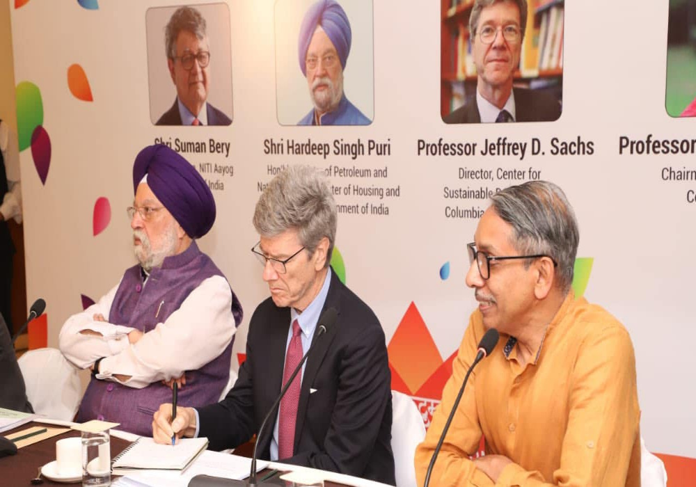 Discussion on key concerns in global governance & their impact on achievement of SDGs with distinguished public policy analyst Prof Jeffery Sachs and others