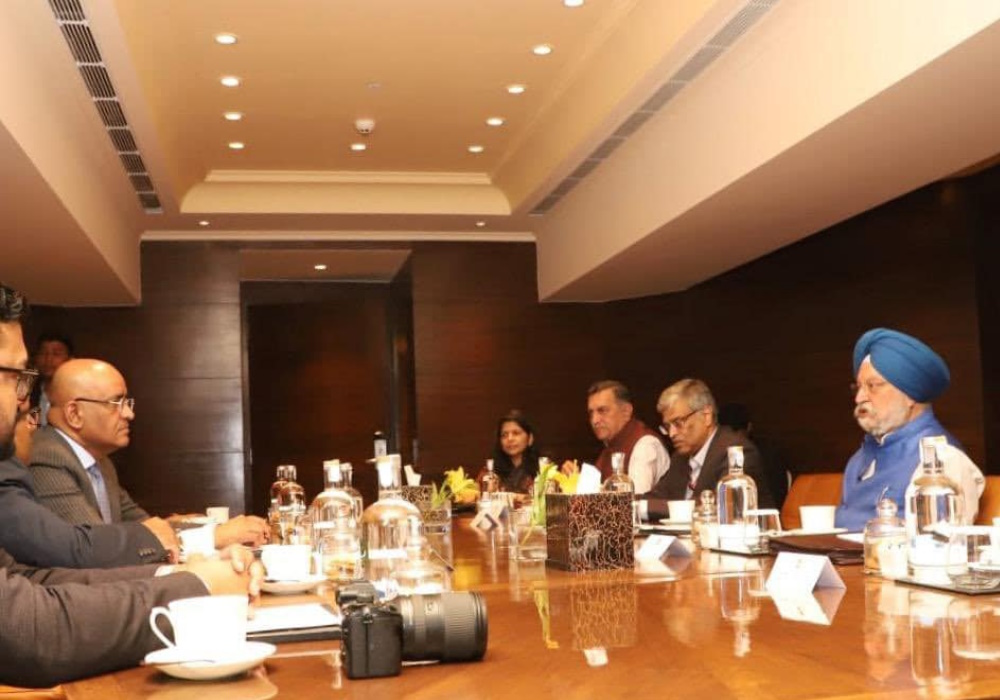 Meeting with Vice-President of Guyana HE- Dr Bharrat Jagdeo & Guyanese Finance Minister HE - Dr Ashni K Singh