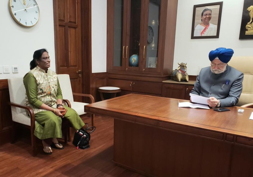 Very happy to meet fellow parliamentarian, India’s former track & field Olympian & President, Indian Olympic Association Smt PT Usha Ji today.