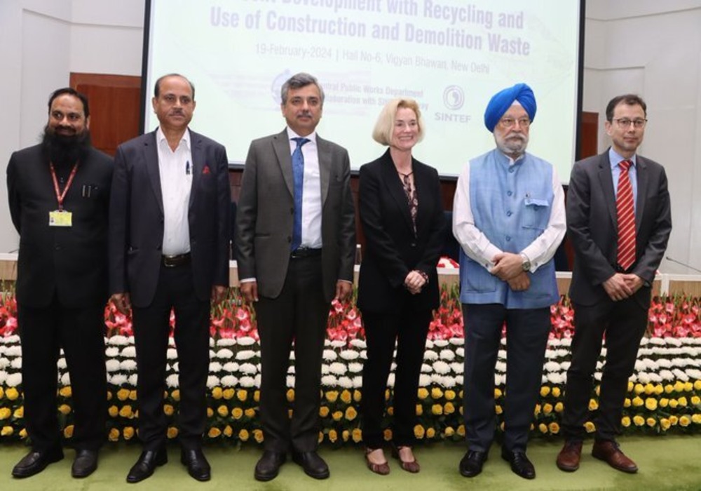 Very happy to participate in the Workshop on Recent Development with Recycling & Use of Construction & Demolition Waste organised by CPWDGOV & SINTEF today.  The construction industry which is India’s 2nd largest employer with forward & backward linkages 