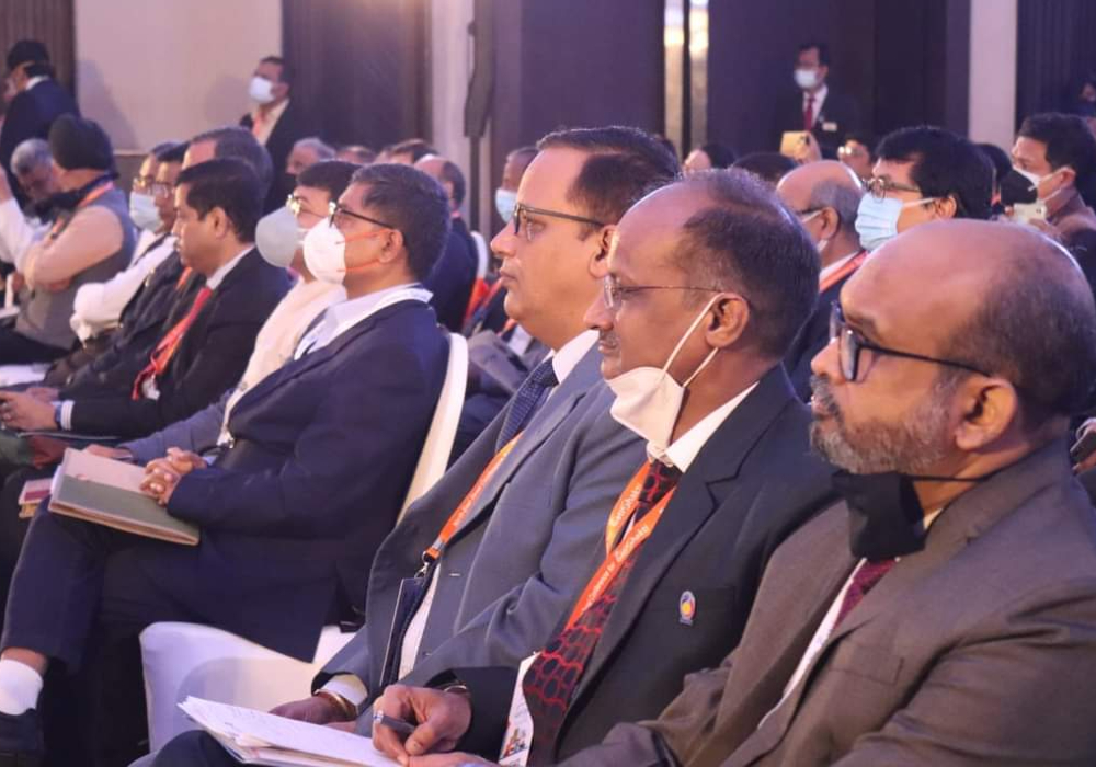 Deeply privileged to be present in Guwahati with my colleagues and other dignitaries at a packed venue to listen to PM Sh Narendra Modi Ji's virtual address at the North East Zonal Conference