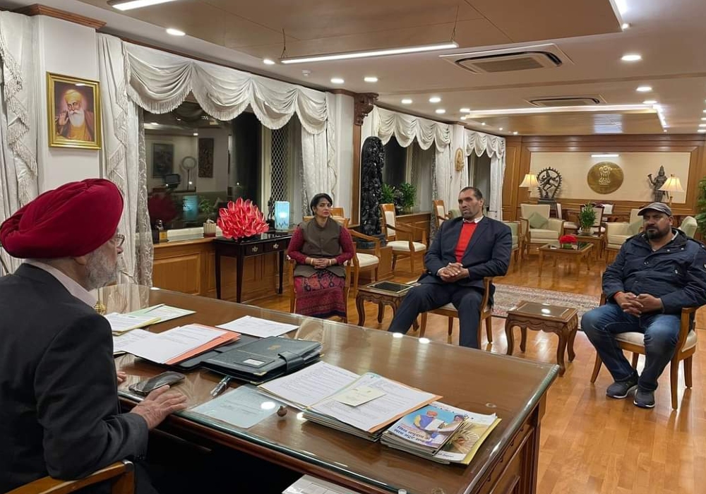 WWE Great Khali Meeting at Parliament Office