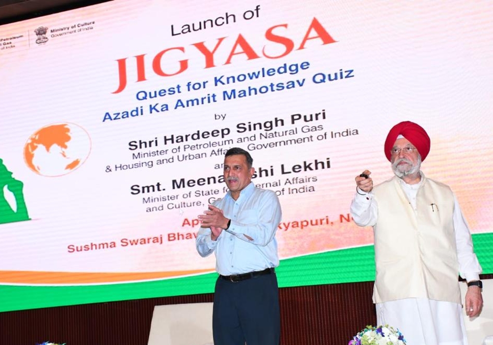Delighted to launch ‘Jigyasa’, India’s largest ever quiz promoted by Indian Oil Corporation Ltd.