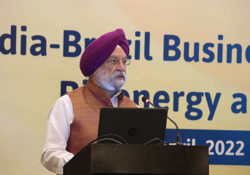 During the India-Brazil Business Interaction on Bioenergy & Biofuels, stressed upon how India & Brazil are uniquely poised to contribute towards each other’s energy security, economic progress & environmental well being.