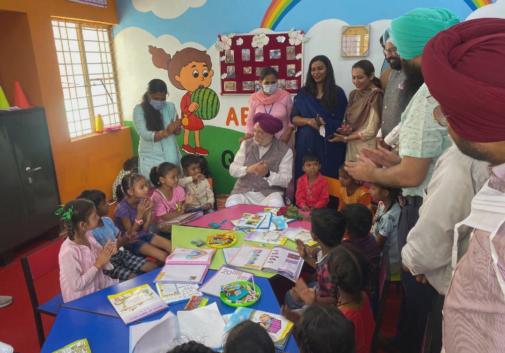 At the Anganwadi Centre in Satiye Wala village in Ferozepur Aspirational District.