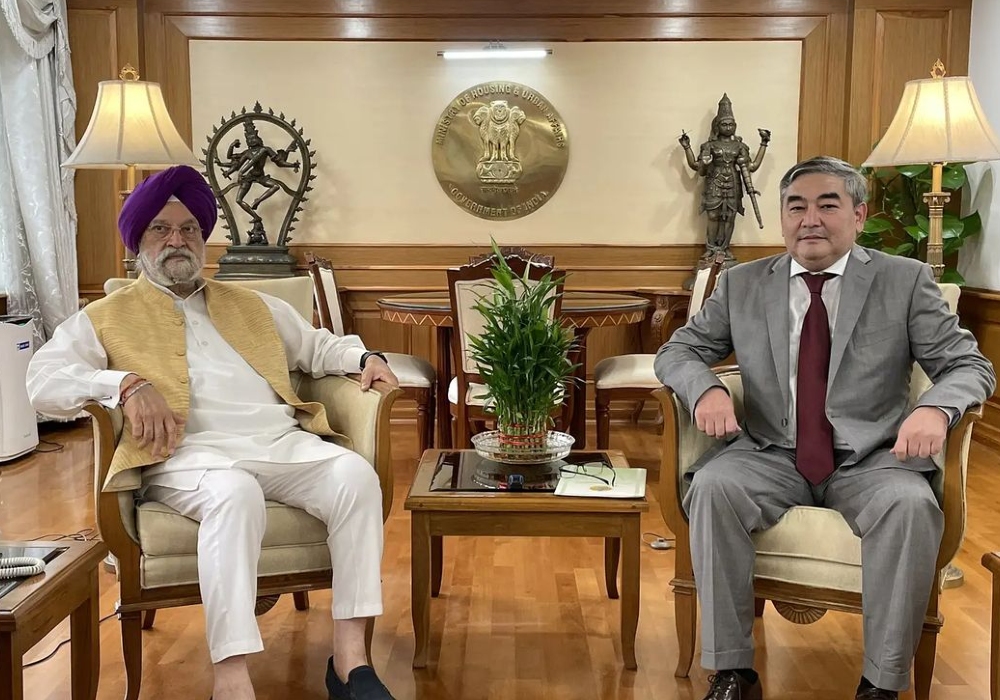 Meeting with Ambassador of the Republic of Kazakhstan to India Amb Nurlan Zhalgasbayev