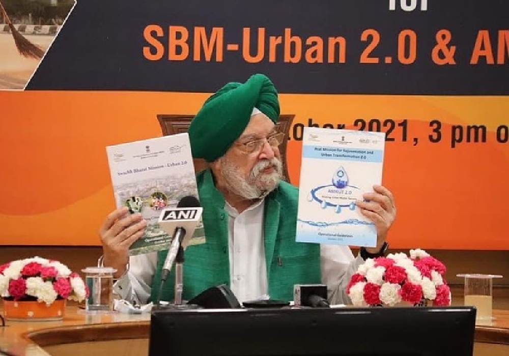 Launched the Operational Guidelines for Swachh Bharat Mission – Urban 2.0, and AMRUT 2.0