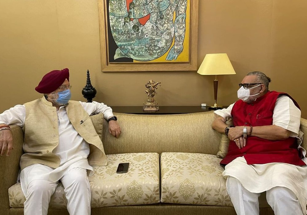 Meeting with friend, colleague & senior BJP leader Shri Giriraj Singh  Ji
