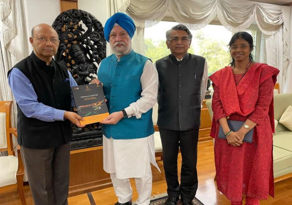 Meeting with Sh Keshav Varma Ji, chairman of High Level Committee to refine urban development for a paradigm change announced in Union Budget 2022-23 & Dr PSN Rao of School of Planning & Architecture