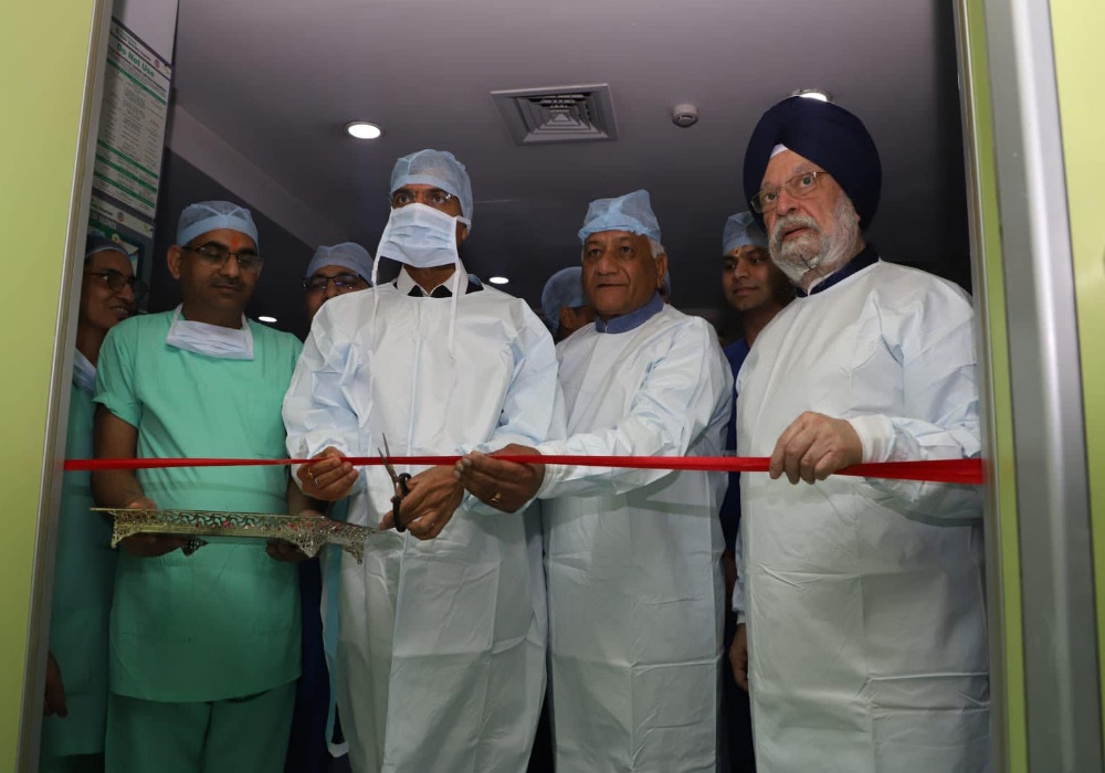 At the inauguration of an ultra modern state-of-the-art Centre of Excellence for Robotic Surgery & Artificial Intelligence at Yashoda Super Speciality Hospitals in Kaushambi, Ghaziabad