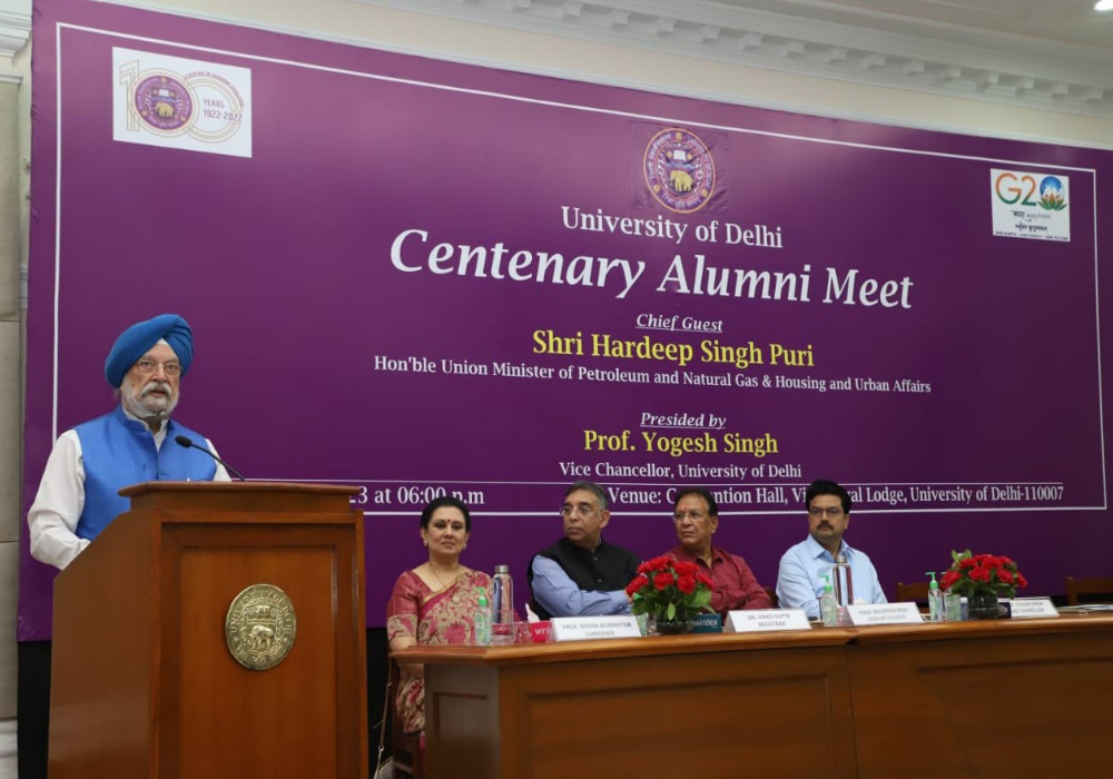 Attended the Centenary Alumni Meet of Delhi University