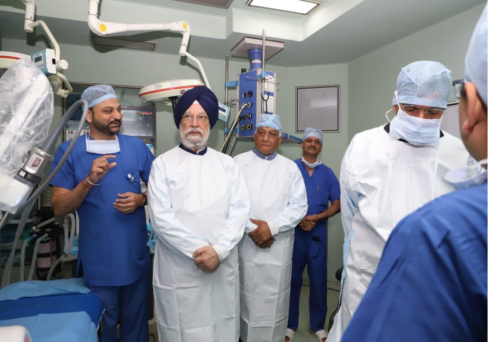 At the inauguration of an ultra modern state-of-the-art Centre of Excellence for Robotic Surgery & Artificial Intelligence at Yashoda Super Speciality Hospitals in Kaushambi, Ghaziabad