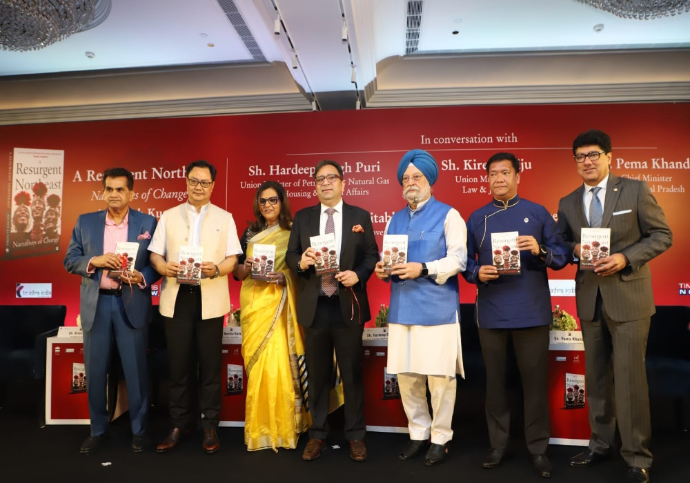 At the release event of 'A Resurgent North East', a book authored by Ashish Kundra, an IAS Officer