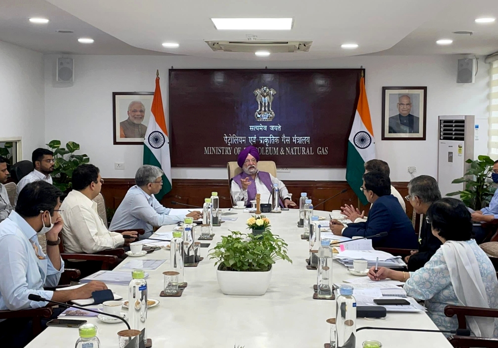 Participated in a meeting of the Petroleum & Natural Gas Regulatory Board to review the performance of Minimum Works Programme by City Gas Distribution entities.