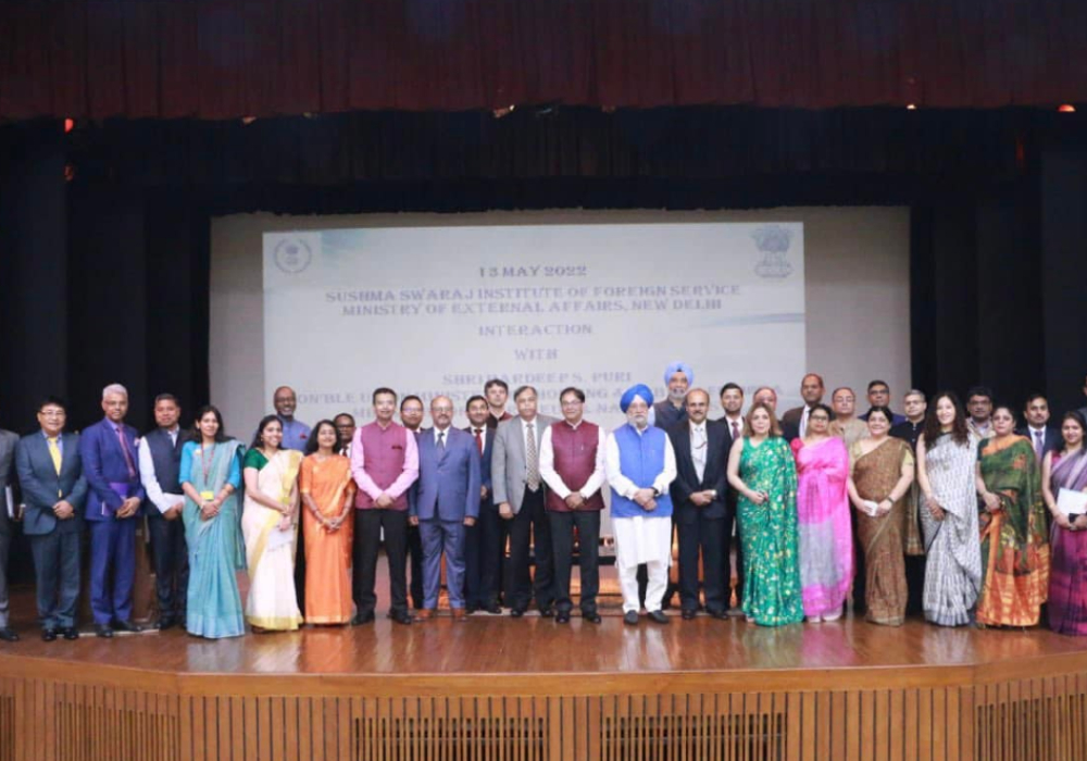 Shared insights & interacted with a group of bright IFS officers as part of their Mid Career Training Programme-III organised today by Sushma Swaraj Institute of Foreign Service under Ministry of External Affairs, Government of India.