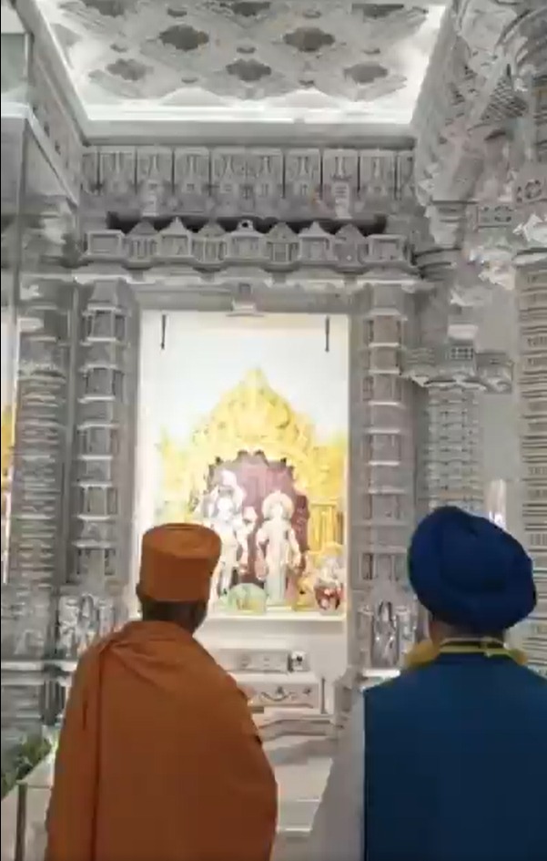 Paid obeisance at the divine & architecturally magnificent BAPS Hindu Mandir in Abu Dhabi
