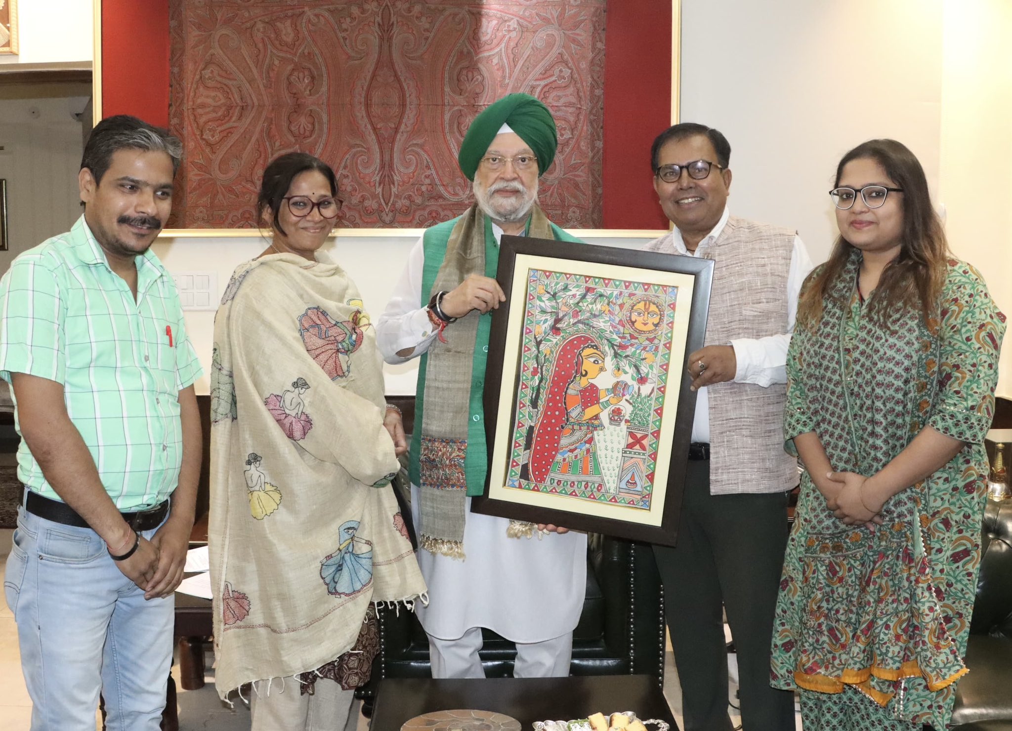 Received a delegation from the National Association of Street Vendors of India Nasvi India led by its President Sh Arbind Singh Ji today