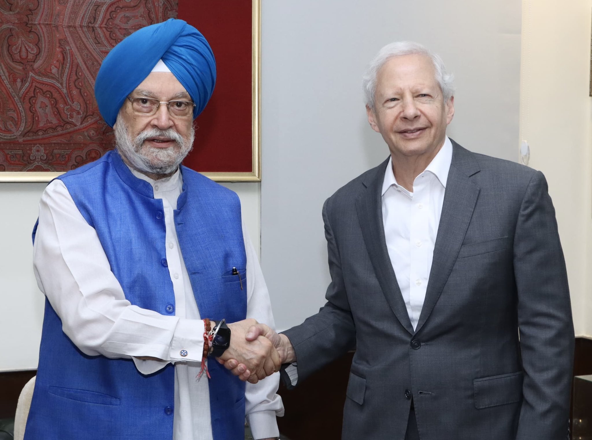 Happy to meet the former US Ambassador to India Amb Kenneth Juster