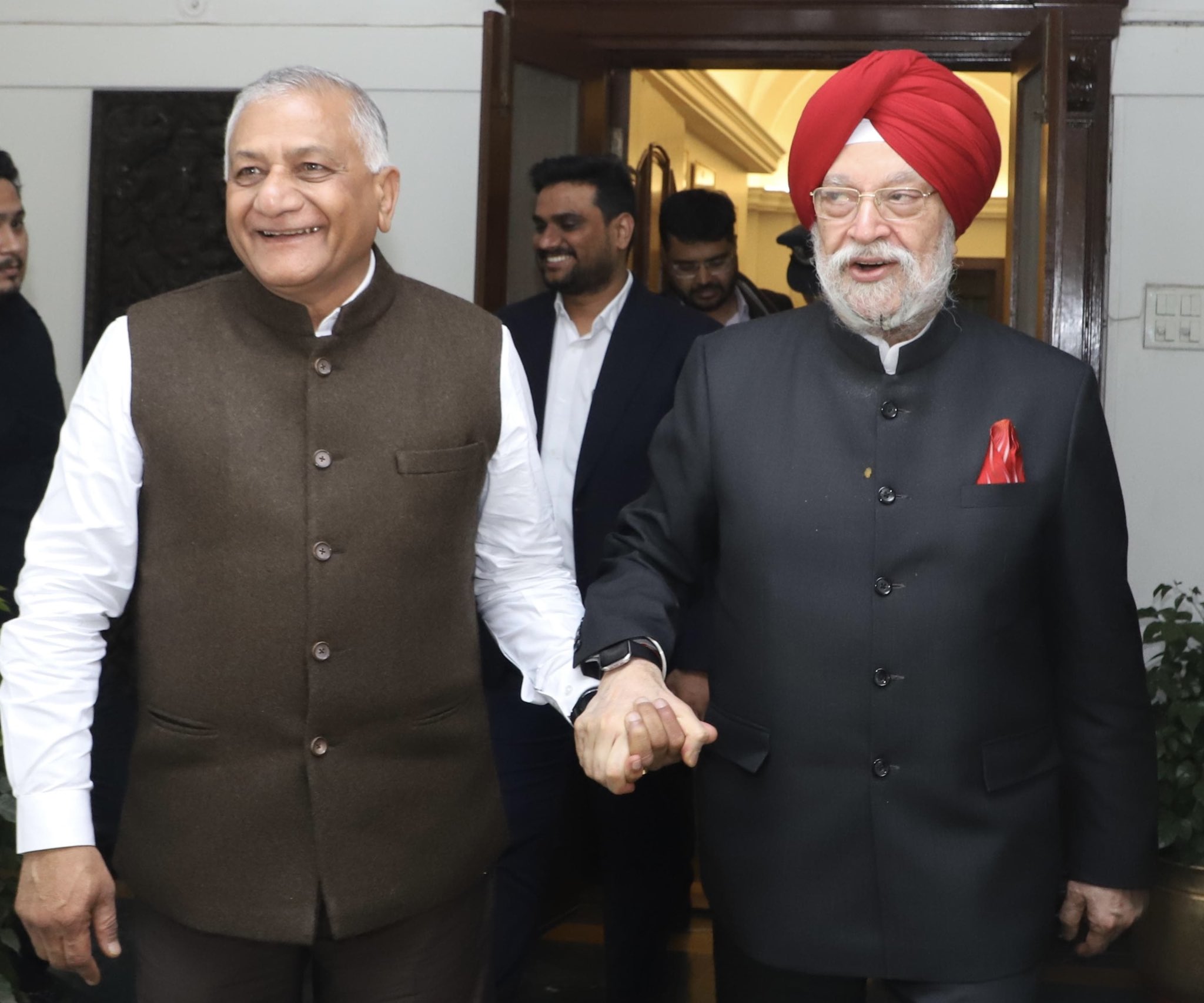 Met my friend, former colleague and now the Governor of Mizoram Gen VK Singh Ji today