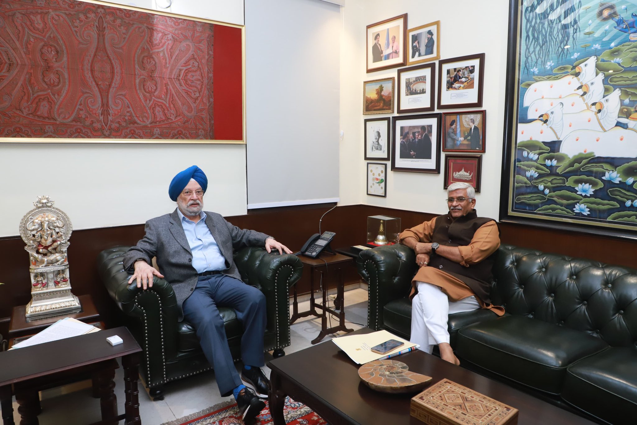 With my friend and colleague Sh Gajendra Singh Shekhawat Ji today