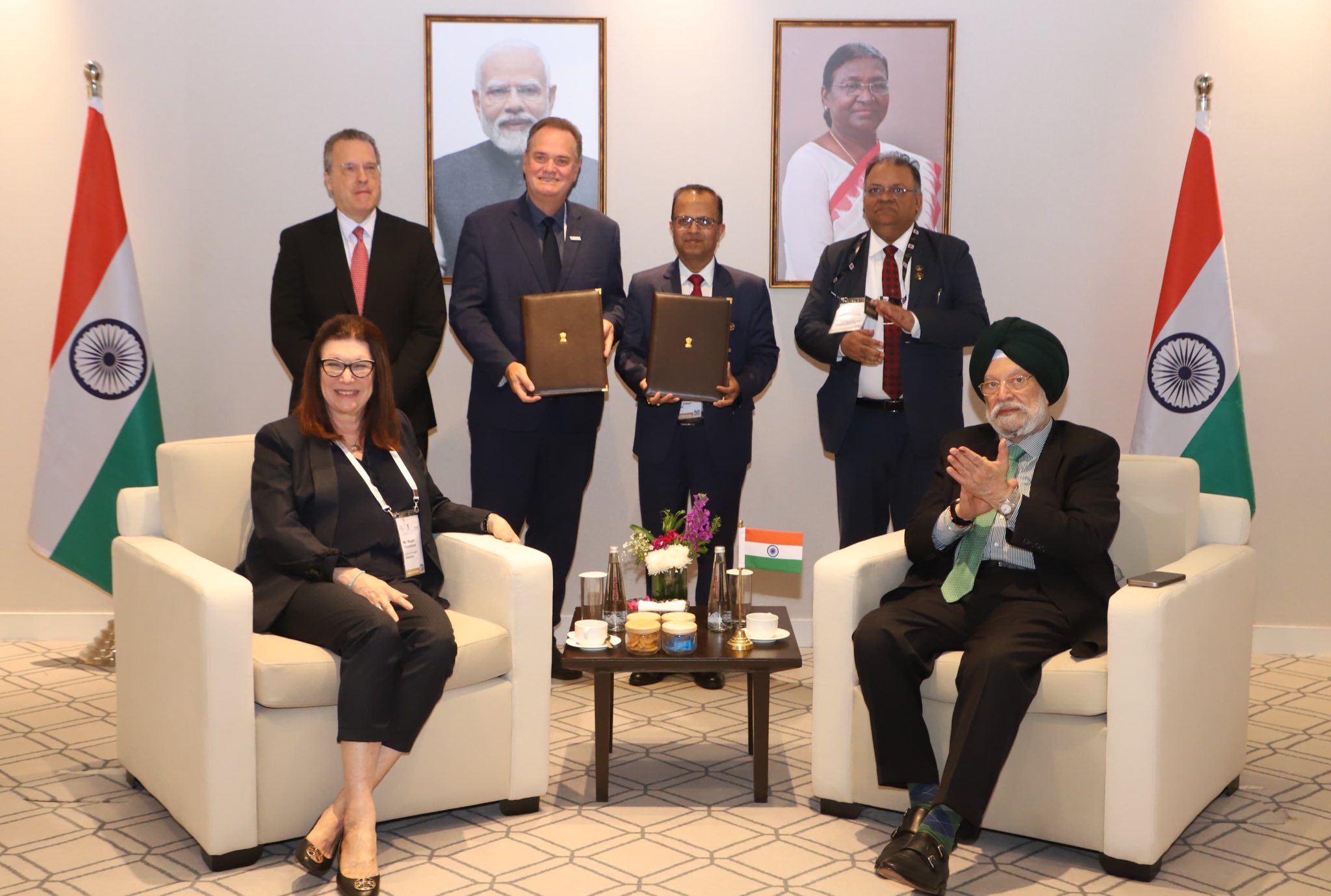 Witnessed signing of a non-binding MoU for assessing opportunities in the areas of upstream, marketing, decarbonization, and low-carbon solutions, among others between ONGC Videsh ltd , a wholly owned subsidiary of ONGC and Petrobras