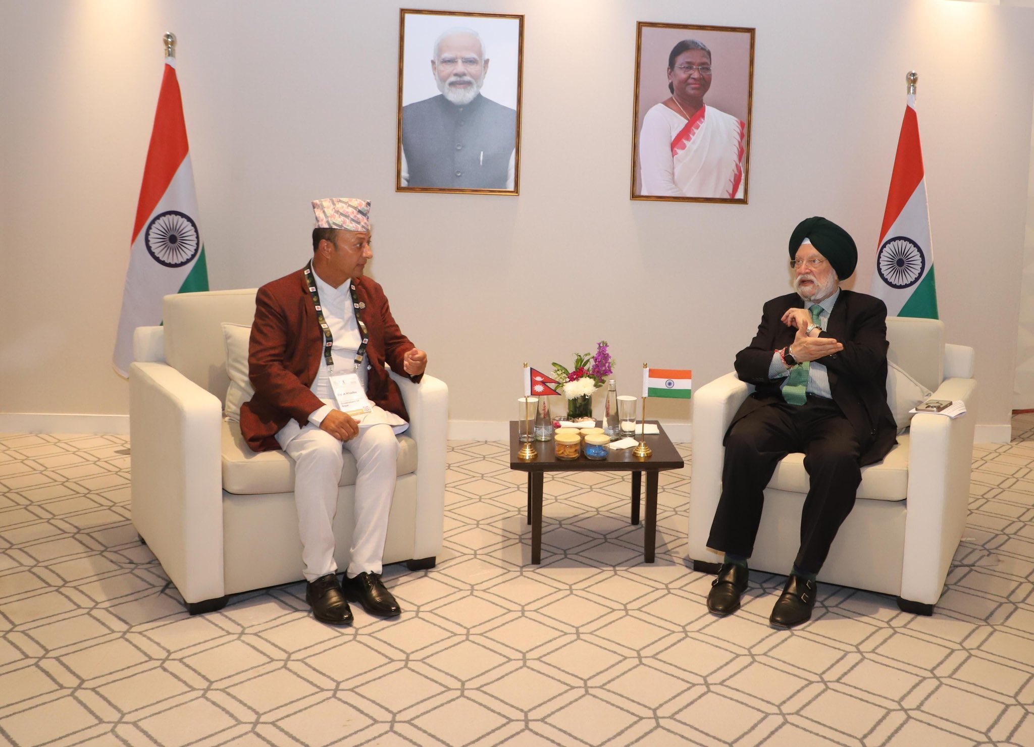 Met HE Sh Dipak Khadka Ji, Minister for Energy, Water Resources & Irrigation, Nepal at #IndiaEnergyWeek2025 in New Delhi.