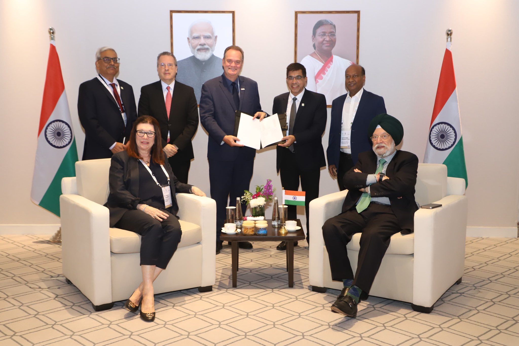 Happy to witness the signing of a landmark term contract between BPCL and Brazil’s Petróleo Brasileiro S.A. Petrobras for the supply of Brazilian crude oil grades to BPCL