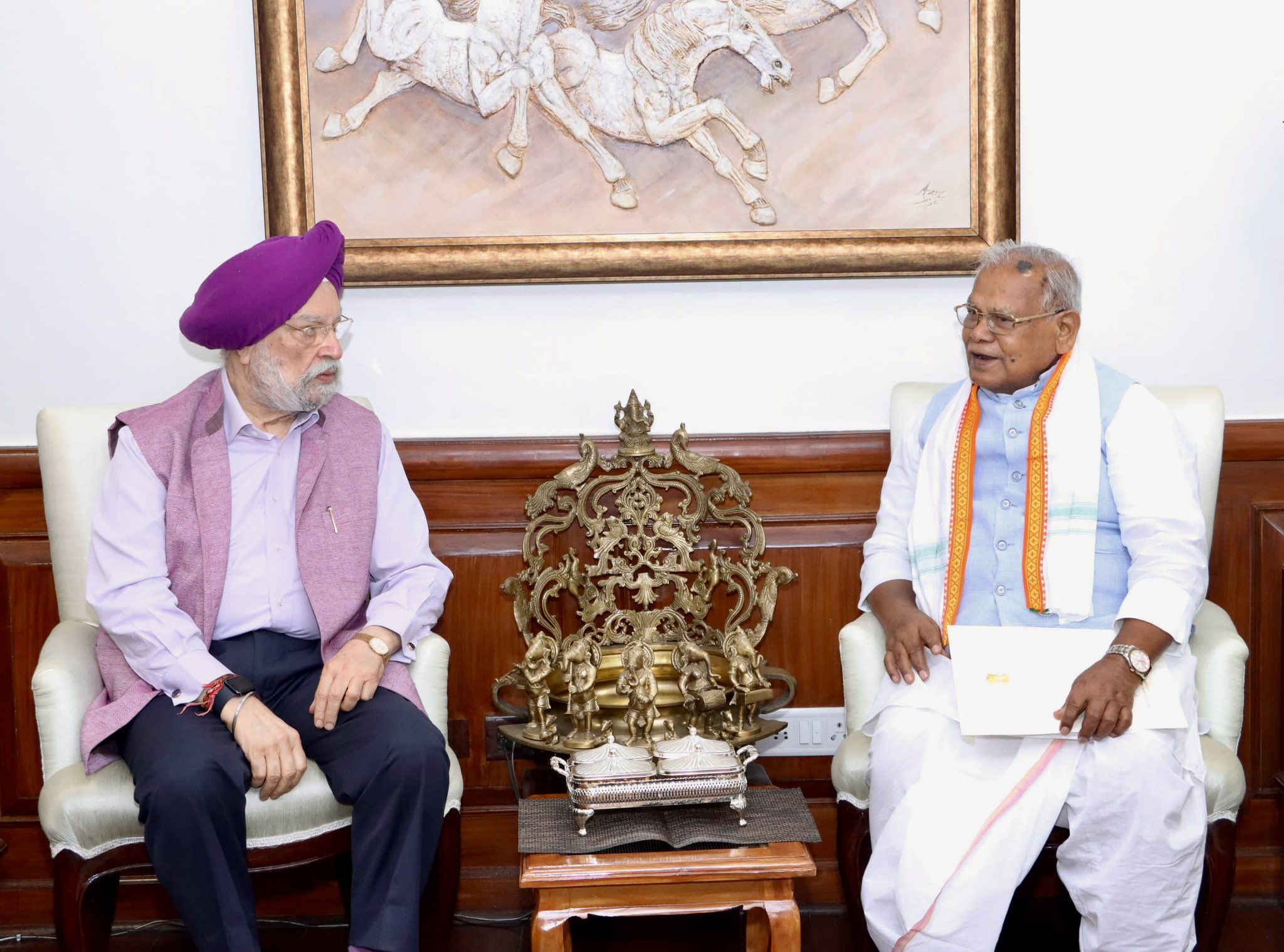Meeting with Union Minister Sh Jitan Ram Manjhi ji