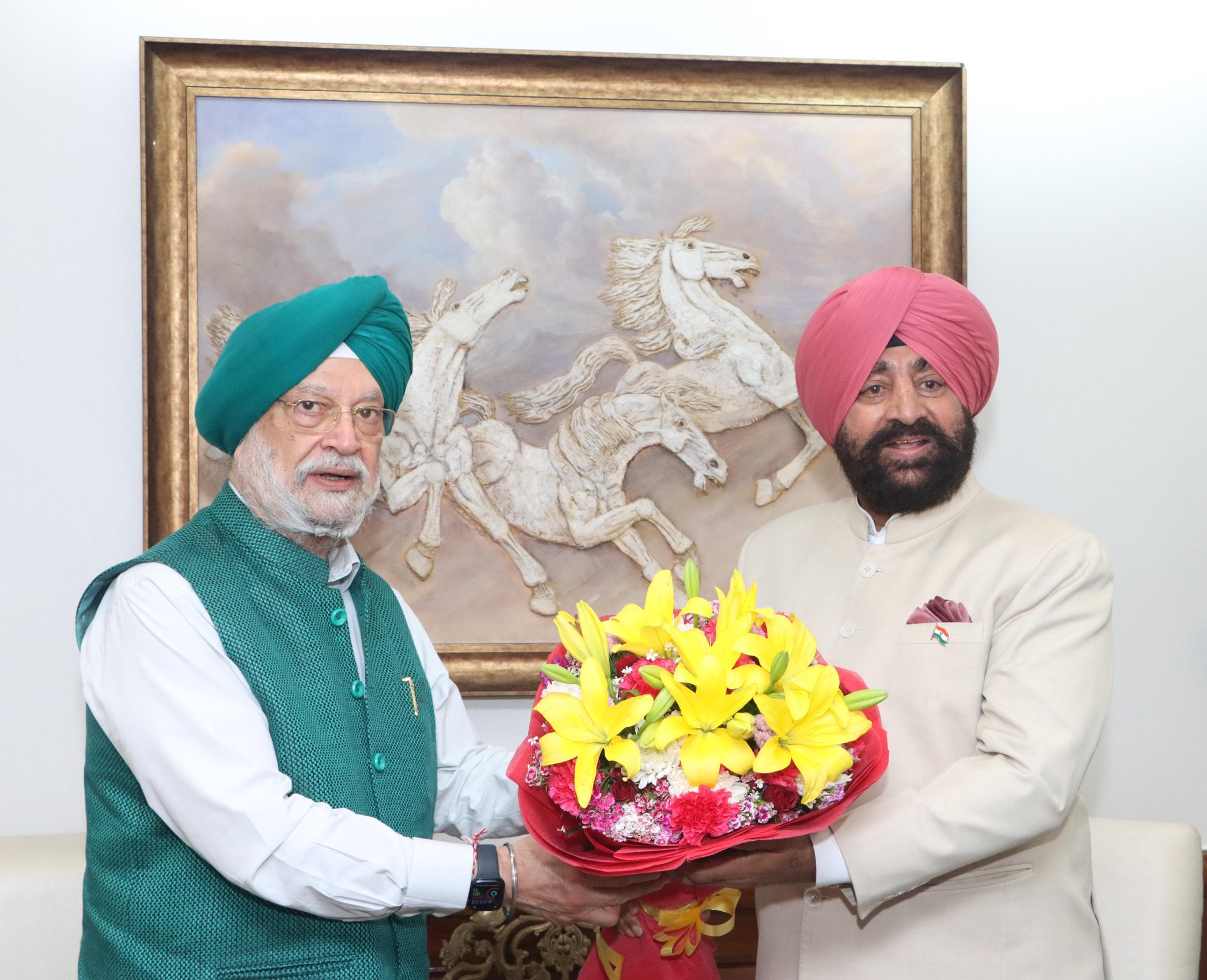 Happy to meet the Governor of Uttarakhand Lt. Gen. Gurmit Singh Ji in my office today