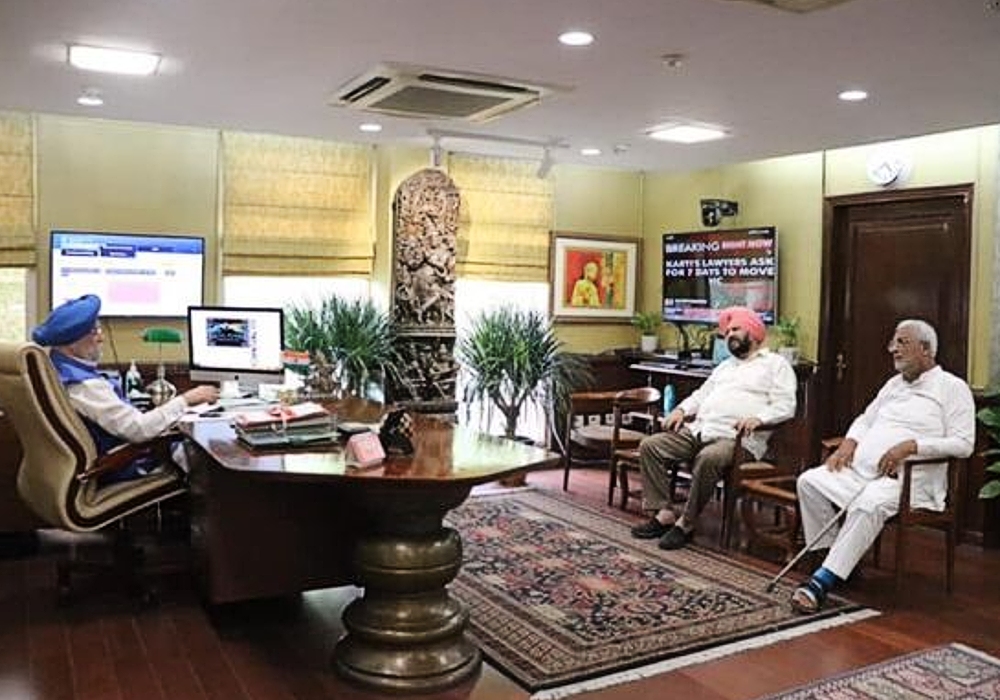 Meeting with  distinguished senior leaders of BJP Punjab - Sardar Harjit Singh Grewal Ji, a special invitee to the national executive of Bharatiya Janata Party (BJP) & Sh Surjit Kumar Jyani Ji